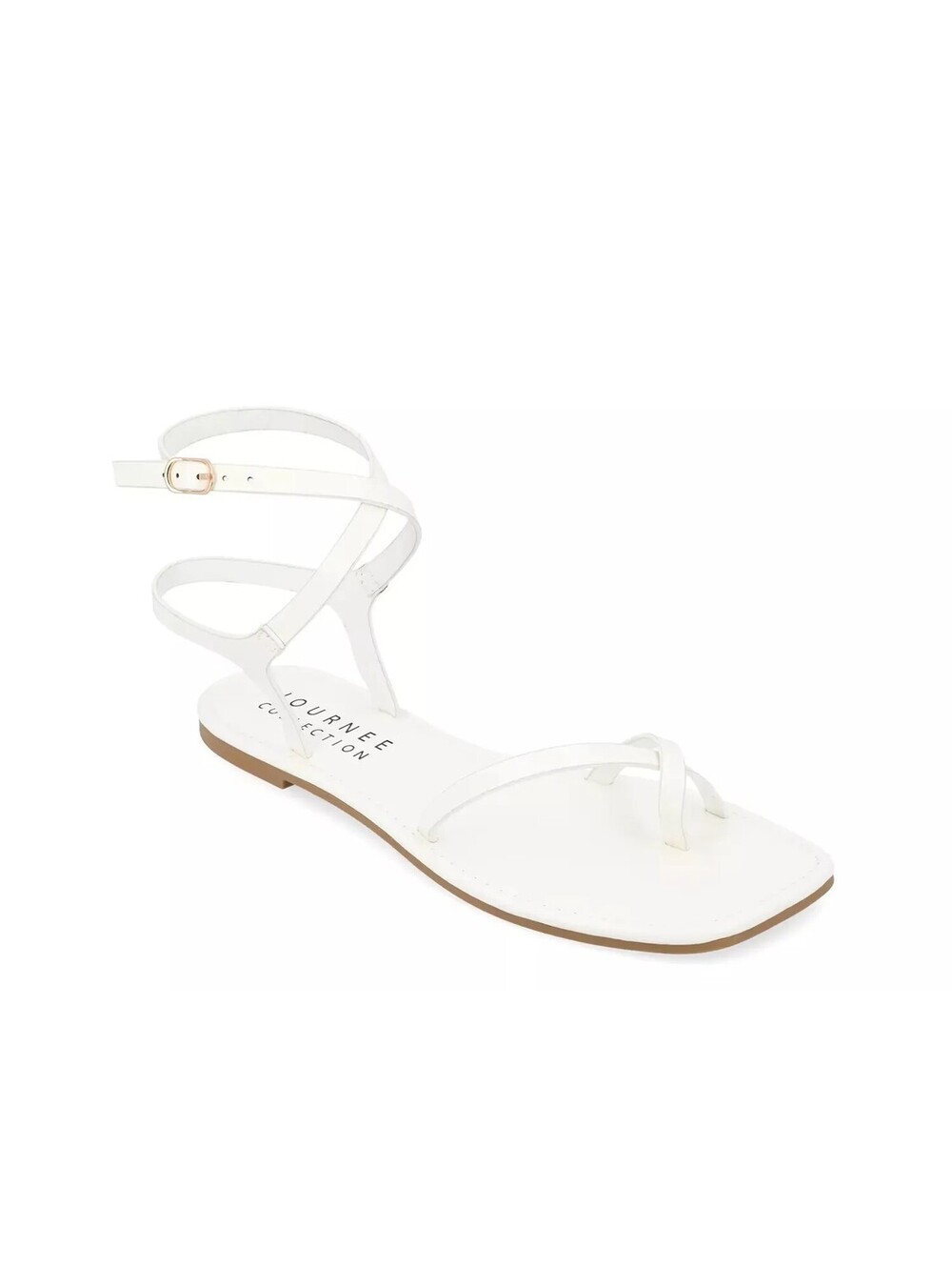 Journee Collection Womens Shoes Cha White 7M